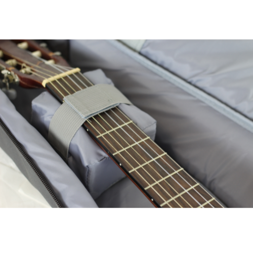 Funda Guitarra Cadete 3/4 Mochila Gris Marron