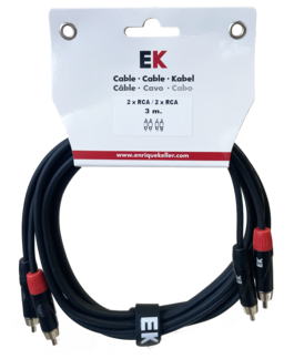 Cable Ek Audio 2 Rca - 2 Rca 3 M