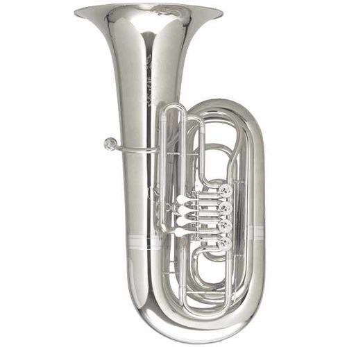 Tuba profesional Sib Melton "Fafner" Next Generation (MW195-2-0GB) plateada