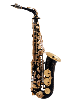 Saxo Alto Selmer SA80/II Jubile Negro Grabado llaves Goldmessing NG GO