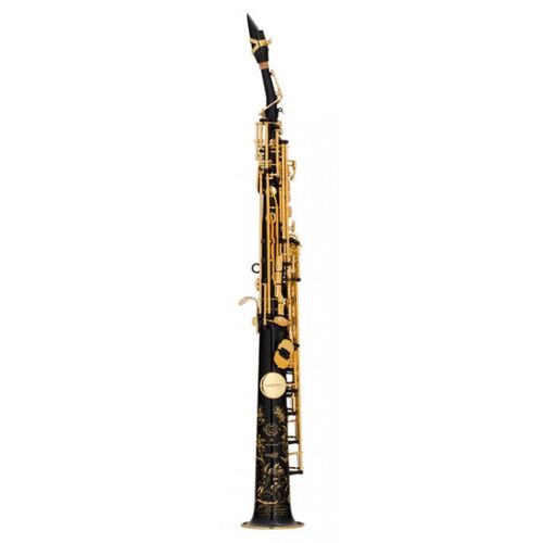 Saxo Soprano Selmer SA80/II Jubile Negro Grabado llaves Goldmessing NG GO