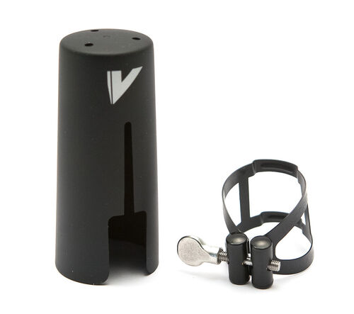 Abrazadera Vandoren M/O Negra Clarinete Bajo con Boquillero Vandoren de Plstico (LC54BP)