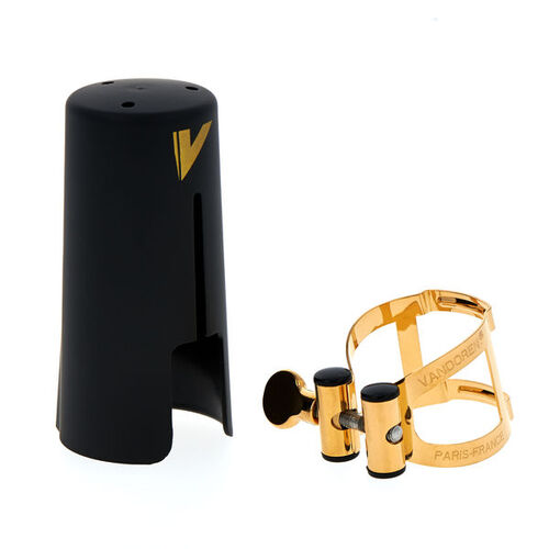 Abrazadera Vandoren M/O Chapada Oro Clarinete con Boquillero Vandoren de Plstico (LC51GP)