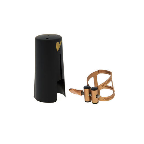 Abrazadera Vandoren M/O Dorado viejo Saxo Barítono con Boquillero Vandoren de Plástico (LC59AP)