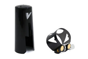 Abrazadera Vandoren Optimum Negra con Boquillero Vandoren de Plástico Clarinete Sib (LC01BP)