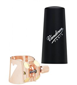 Abrazadera Vandoren Optimum Dorada Rosa con Boquillero Vandoren de Plástico Saxo Alto (LC07PGP)