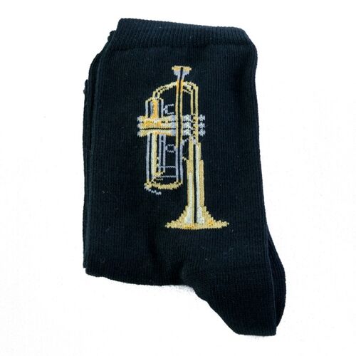 Calcetines negros trompeta (talla 43-45)