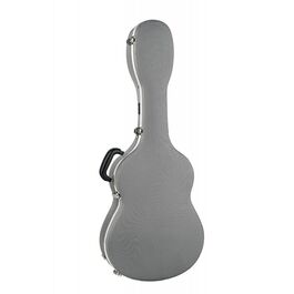 Estuche guitarra clásica ABS Rapsody Armonia Plateado 3D rugoso