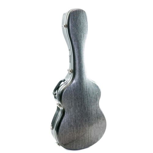 Estuche guitarra clásica ABS Rapsody Armonia Plateado