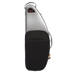 Estuche saxo tenor Bam La Défense Hightech  DEF4102XL con bolsa Aluminio cepillado