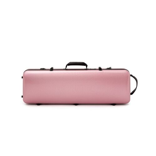 Estuche violín Artist Dynamic policarbonato rectangular con bolsa partituras Rosa 4/4