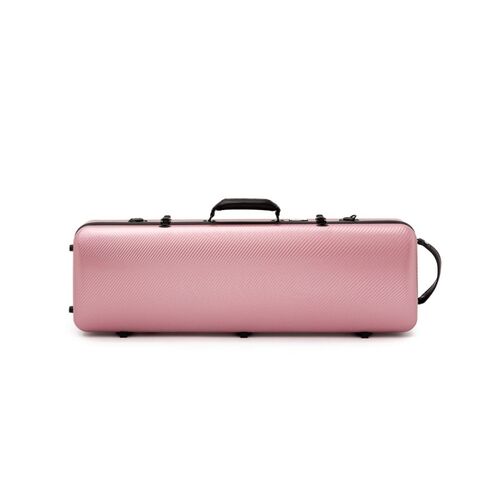 Estuche violn Artist Dynamic policarbonato rectangular con bolsa partituras Rosa 4/4