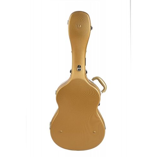 Estuche guitarra clásica ABS Rapsody Armonia Dorado