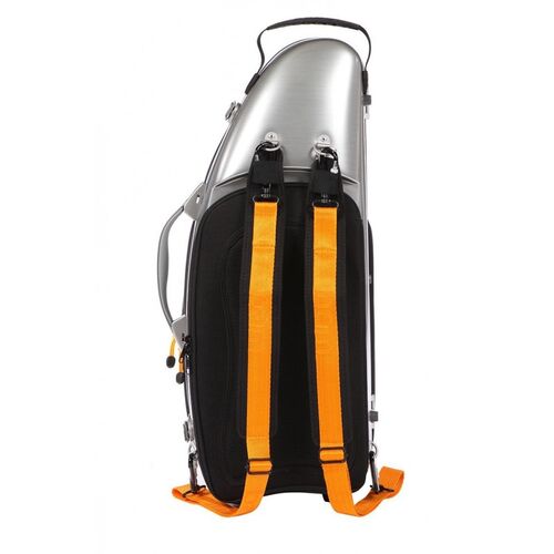 Estuche saxo alto Bam La Défense Hightech DEF4101XLP con bolsa Aluminio cepillado