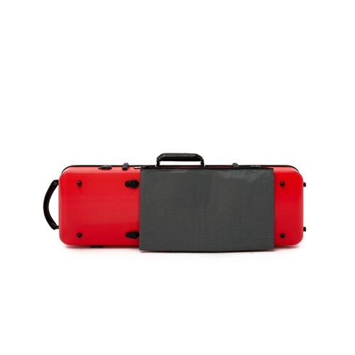 Estuche violn Artist Dynamic policarbonato rectangular con bolsa partituras Rojo 4/4