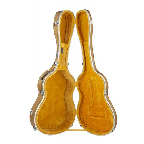 Estuche guitarra clásica ABS Rapsody Armonia Dorado