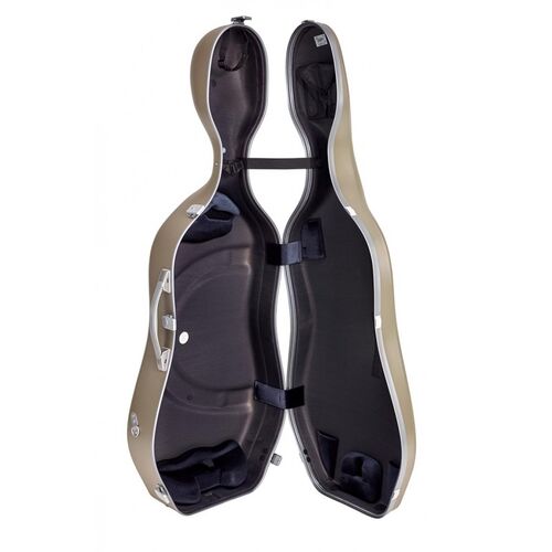 Estuche cello Bam SUP1005XLCN Slim 2.9 Suprême Hightech Champagne/Plata 4/4