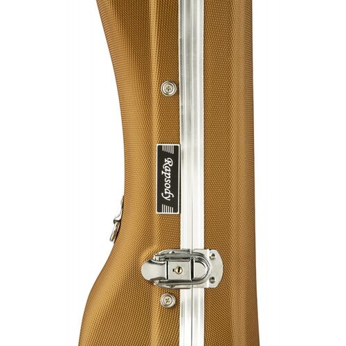 Estuche guitarra clásica ABS Rapsody Armonia Dorado