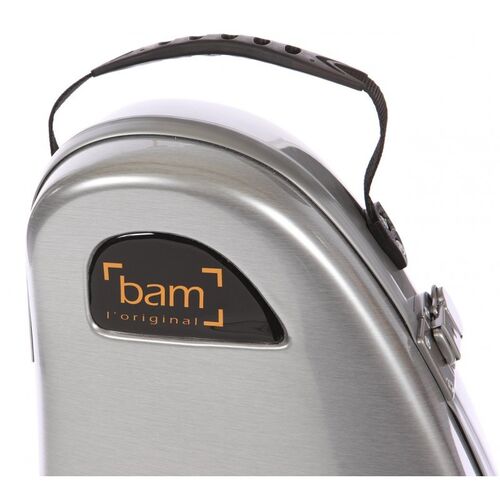 Estuche saxo alto Bam La Défense Hightech DEF4101XLP con bolsa Aluminio cepillado
