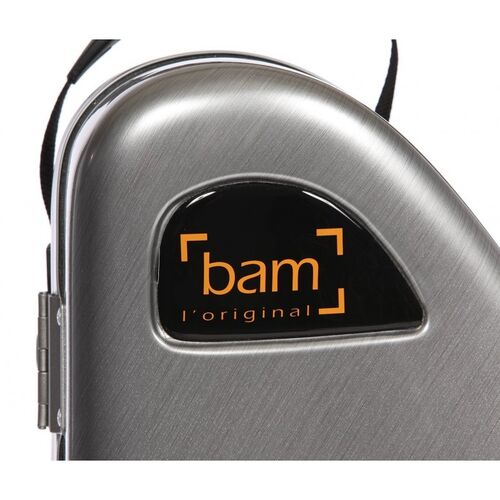 Estuche saxo tenor Bam La Défense Hightech  DEF4102XL con bolsa Aluminio cepillado