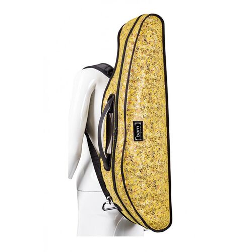 Funda violín Bam HO2000XLB Hoody forma para modelo Slim 2000XL Amarillo 4/4