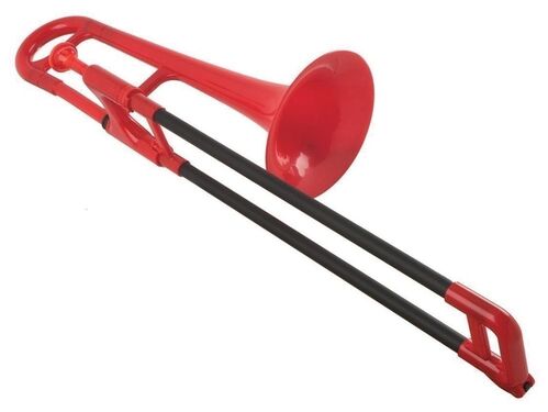 Trombón Mini de Plástico Rojo