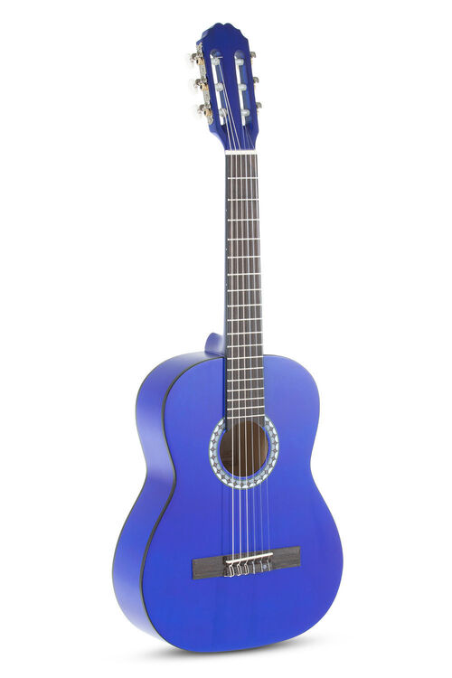 Guitarra clsica Basic 1/2 azul transparente
