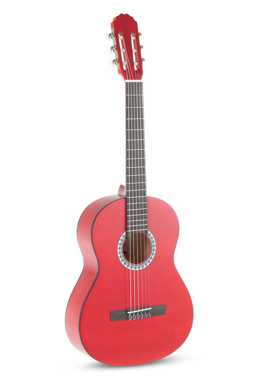 Guitarra clsica Basic 3/4 rojo transparente