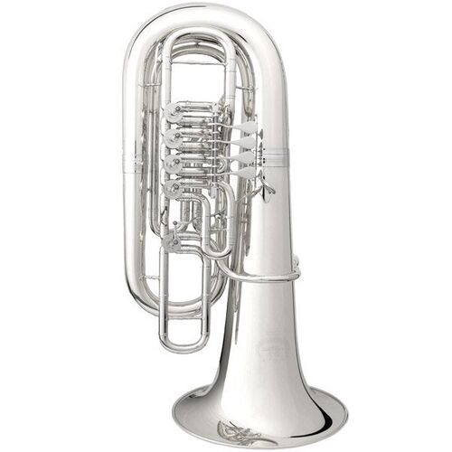 Tuba profesional Fa B&S Perantucci PT-10 (BS30992W-2-0GB) plateada