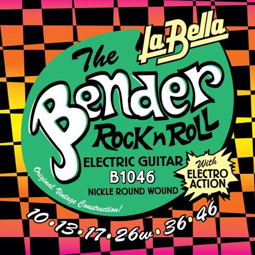 Juego de Cuerdas para Guitarra Eléctrica La Bella Super Bender Regular 10-46