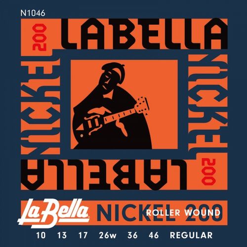 Juego de Cuerdas La Bella Roller Wound para Guitarra Elctrica Regular 10-46