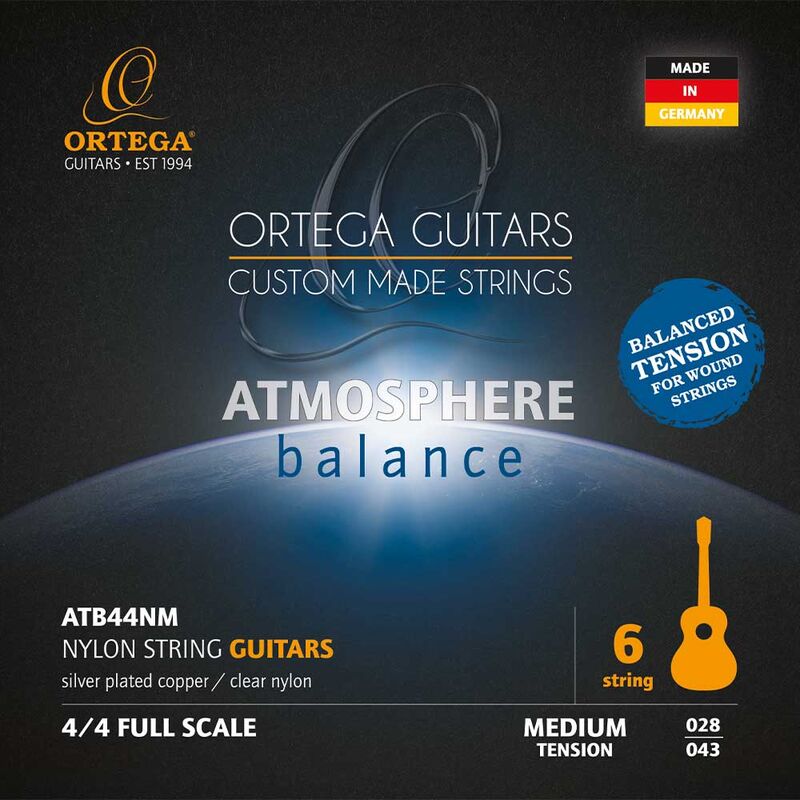 Ortega Juego Cuerdas para Guitarra Clasicaatb44nm