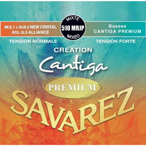 Juego Savarez New Cristal Cantiga Premium Roja/Azul Clasica 510-MRJP
