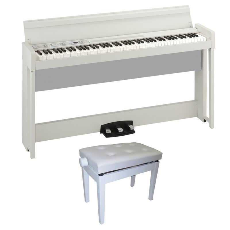 Kit Piano Digital C1 Korg Blanco ms Banqueta
